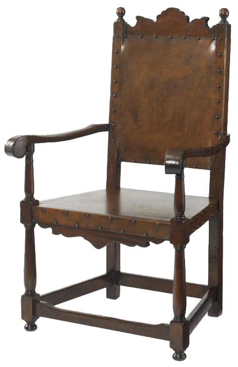 Basilo Antique Medieval Style Arm Chair