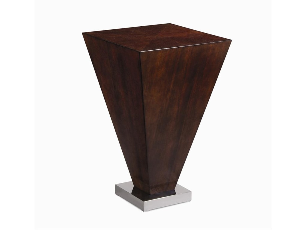 Century MilanChairside Table with Metal Base