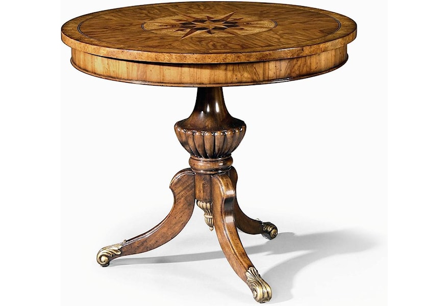 Century Monarch Fine Furniture Mn5096 Round Explorer S Lamp Table