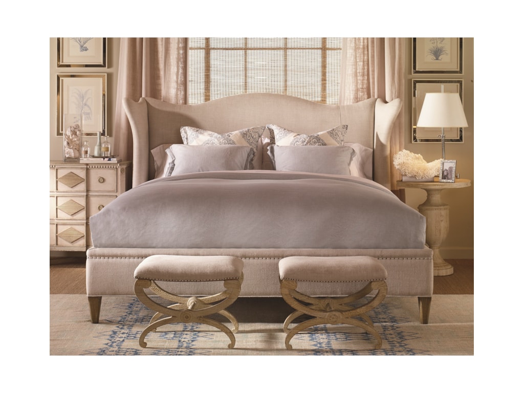 Century Monarch Fine FurnitureKing Hannah Wing Bed