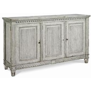 Century Monarch Fine Furniture Mn5507 3 Door Grayson Sideboard With Marble Top And Dentil Moulding Baer S Furniture Buffets