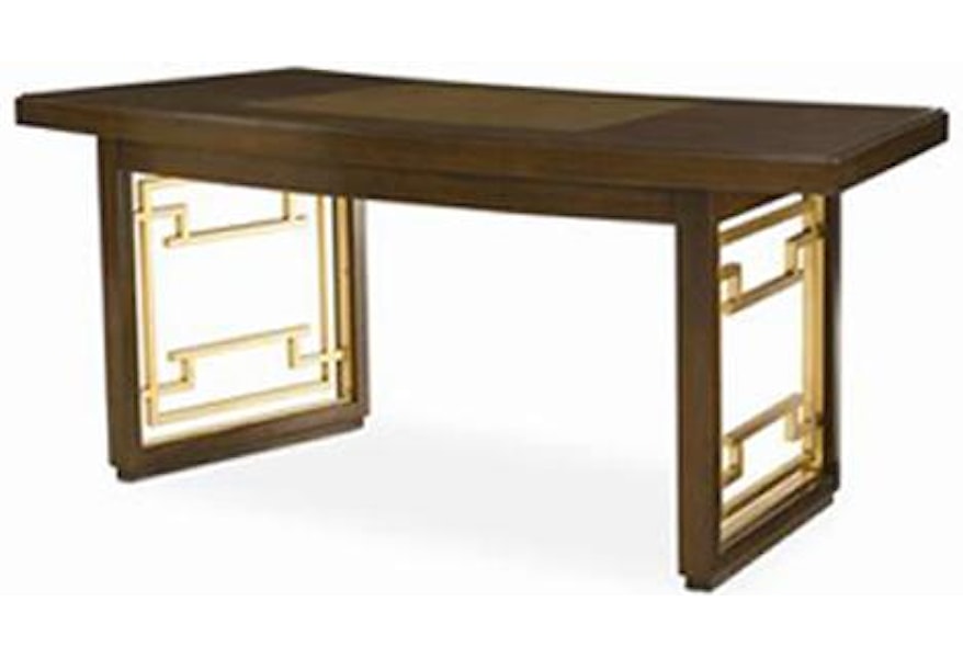 Century Monarch Fine Furniture Mn5587 Elton Desk With Leather