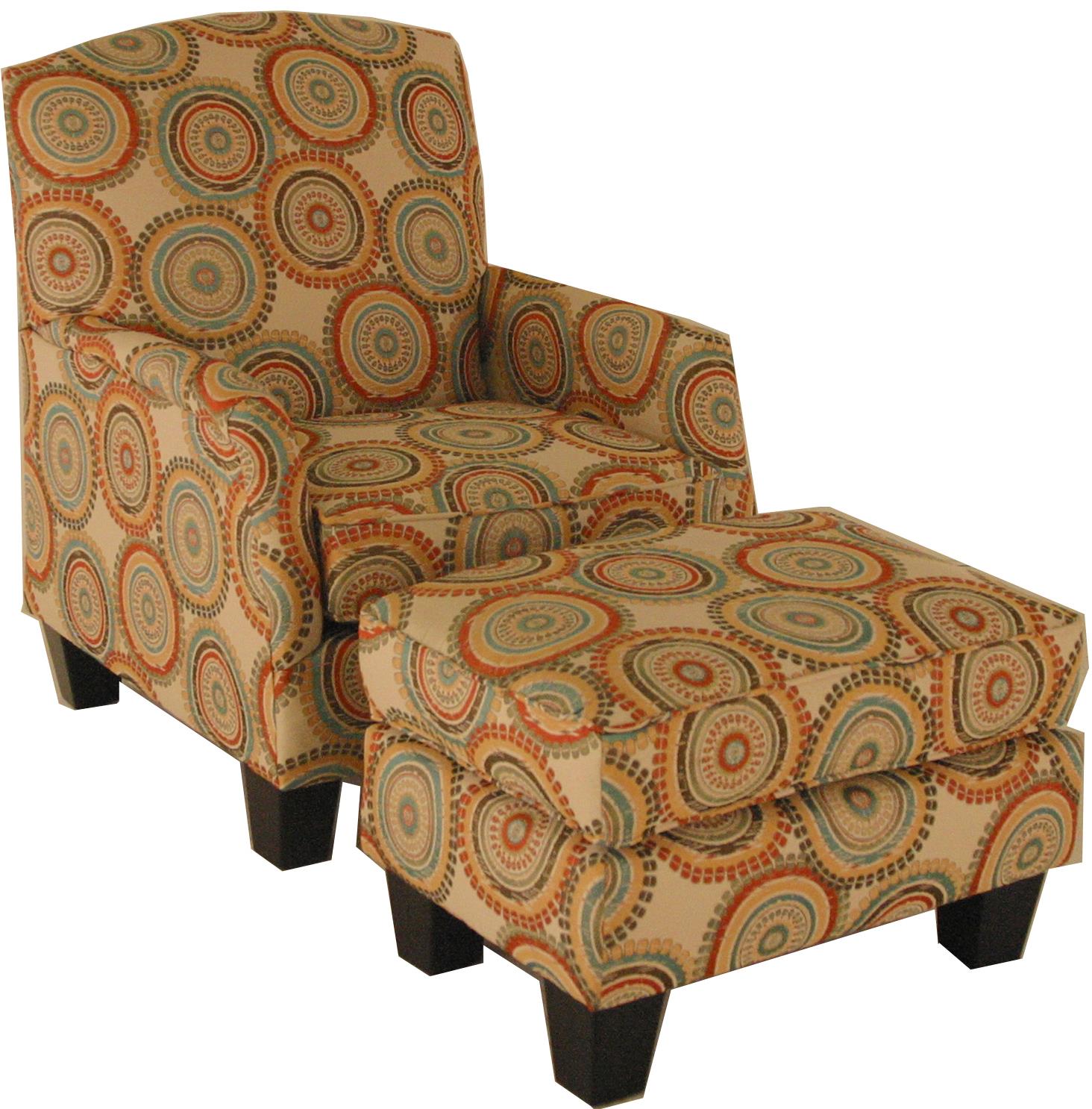 Orange Accent Chair With Ottoman | Tyres2c