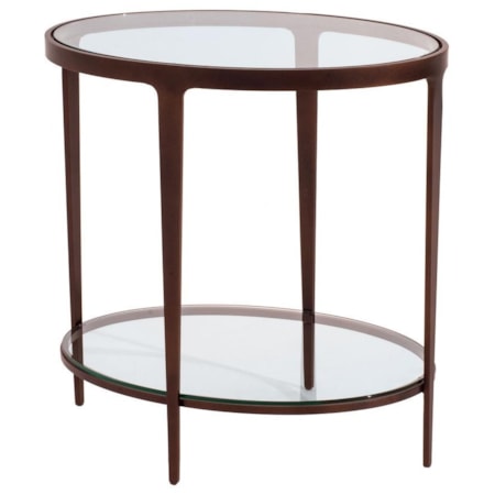 Charleston Forge Ellipse 643759143 Ellipse Oval End Table Baer's