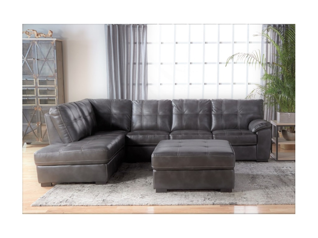 Cheers 5312 Tufted Sectional With Laf Bumper Chaise Conlin S Furniture Sectional Sofas