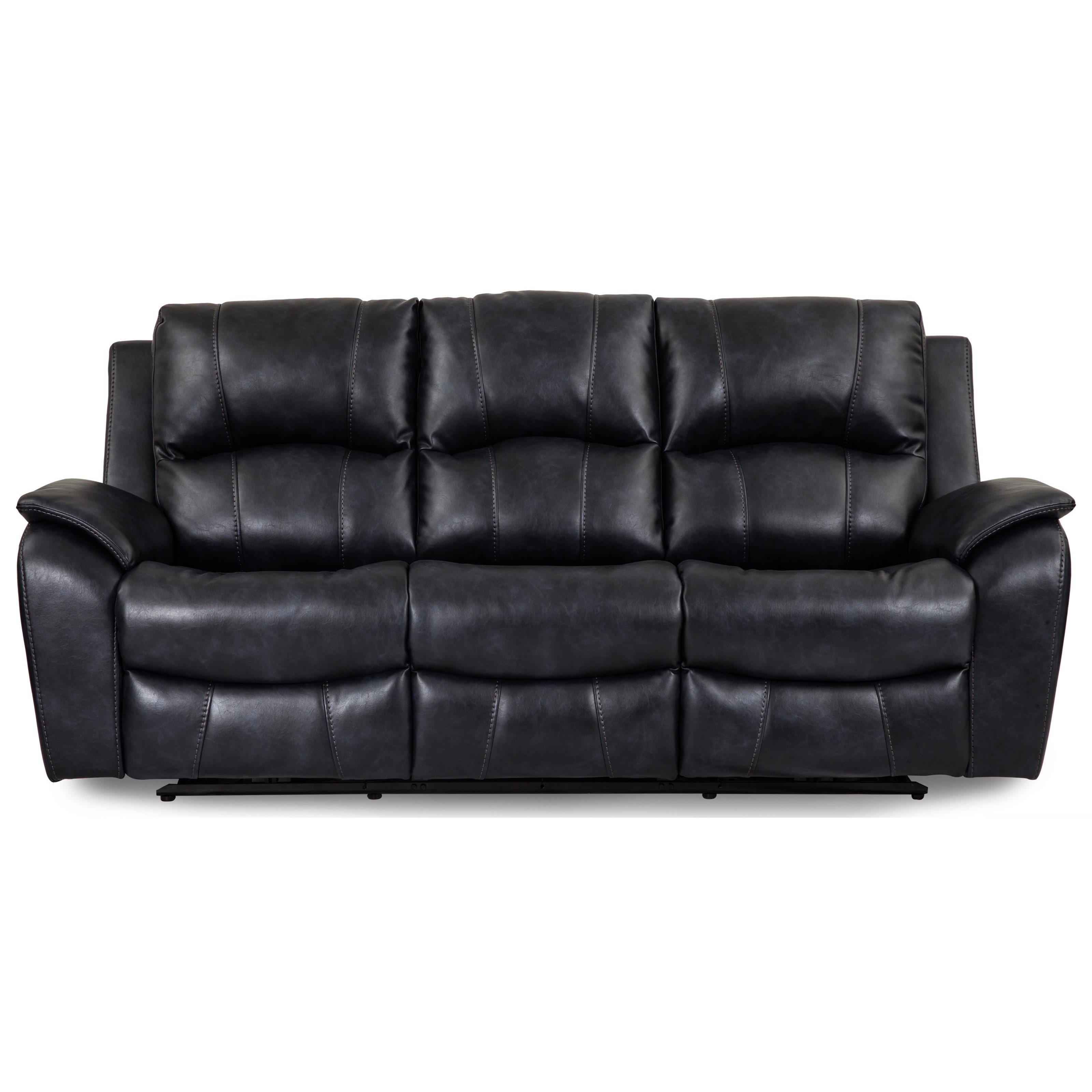 Power Headrest Leather Reclining Sofa With Usb Ports Sadler S