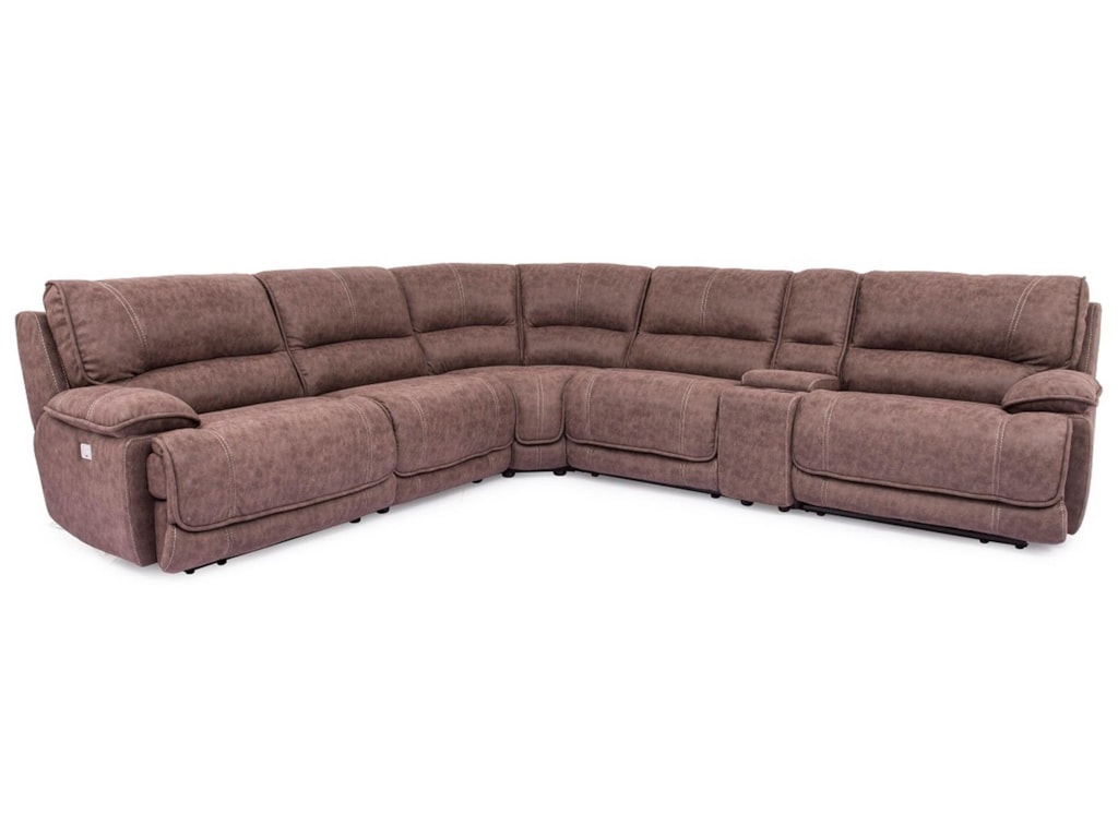 Dylan Reclining Sectional With Headrests And Usb Ports By Cheers At Great American Home