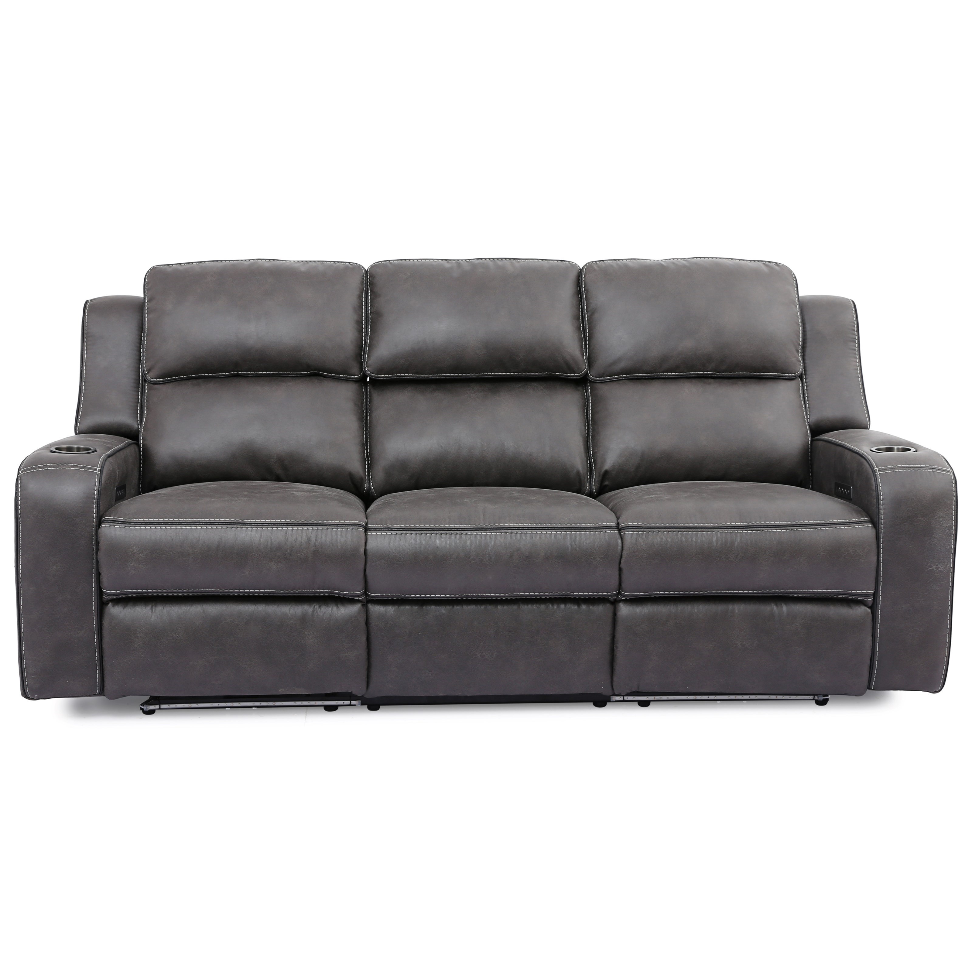 70086 Power Headrest Reclining Sofa W Drop Down Table And Lights Pilgrim Furniture City Reclining Sofas