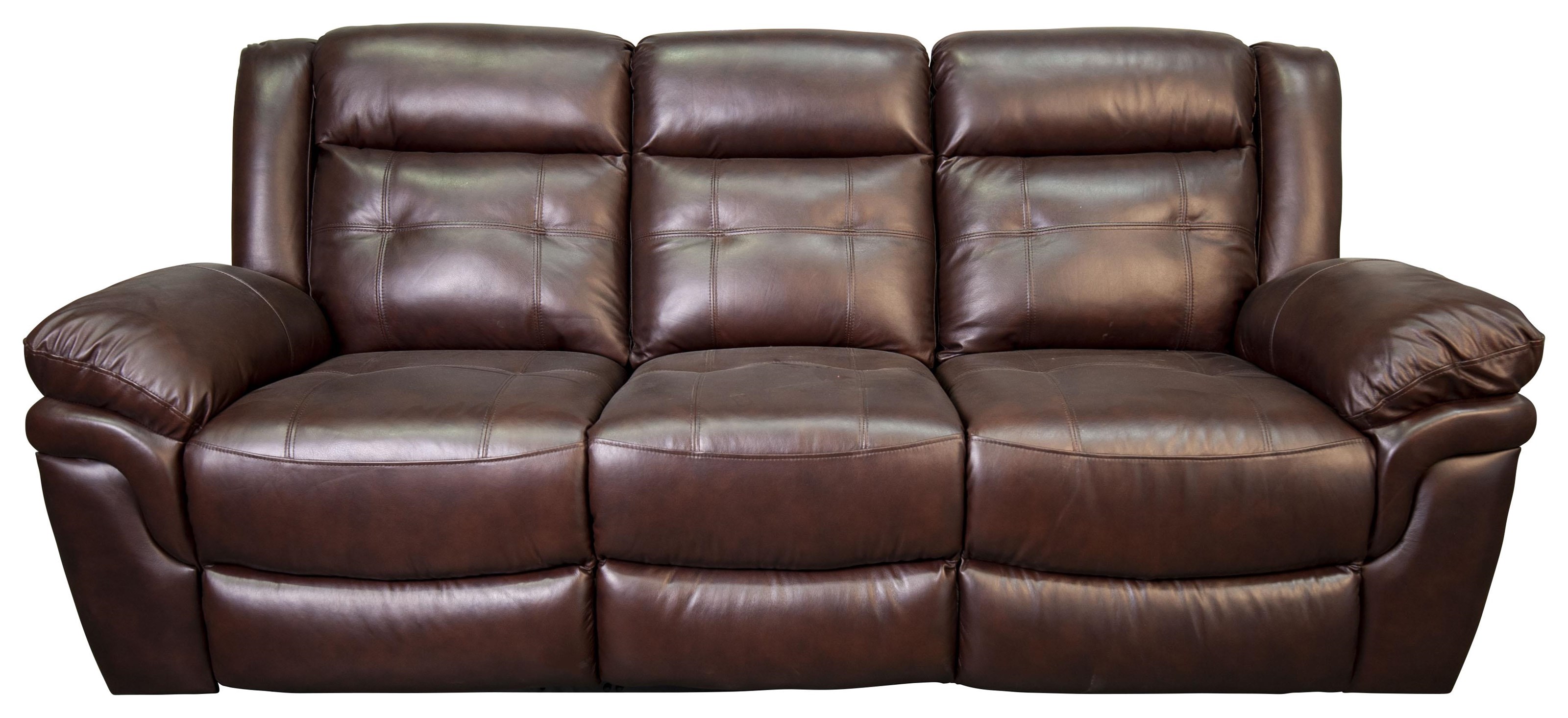 Cheers Henson Leather Match Dual Power Reclining Sofa Morris