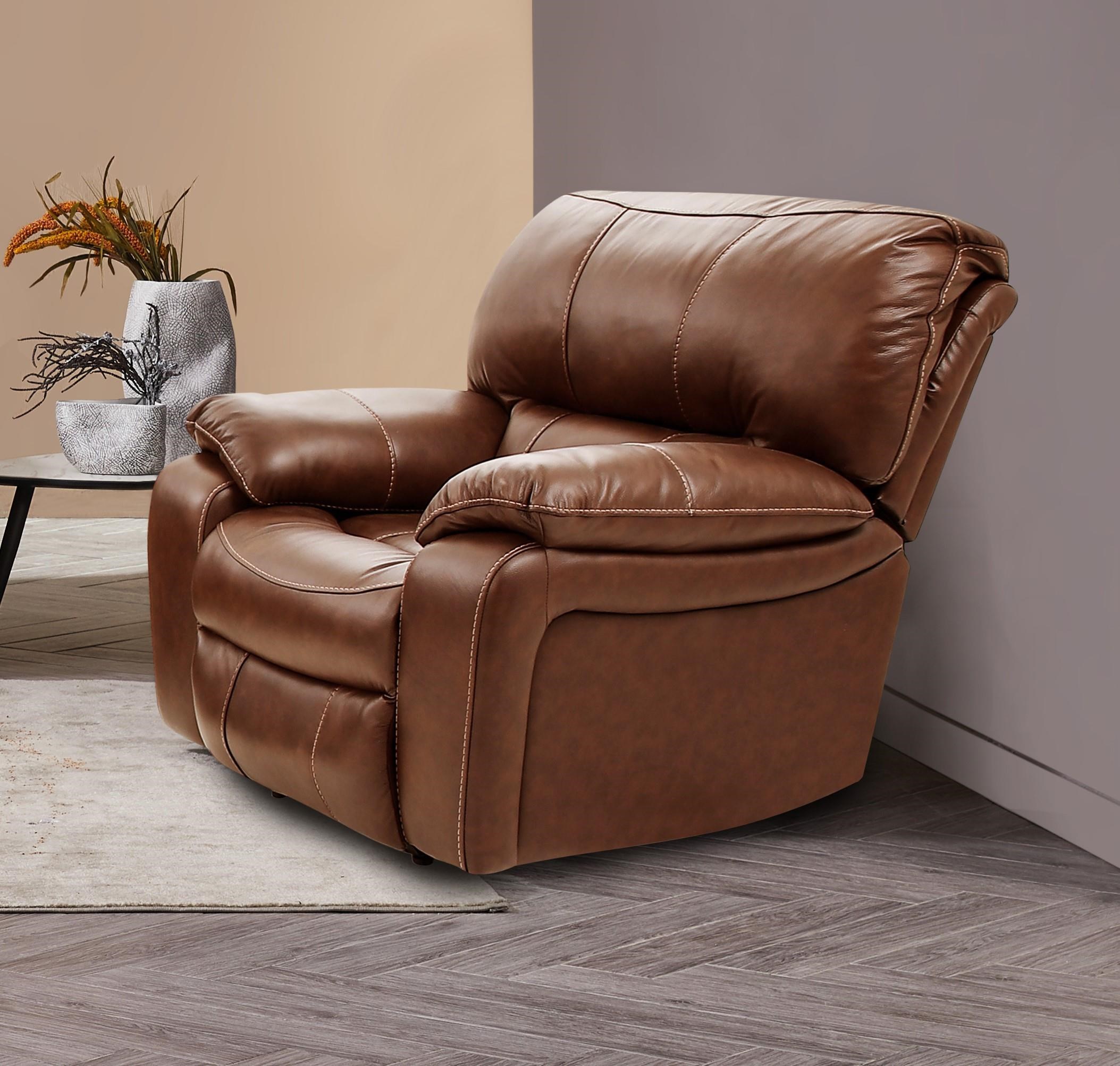 leather rocker glider