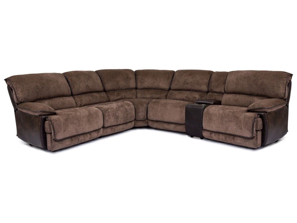 Cheers X8706m Power Reclining Sectional With Console Conlin S Furniture Reclining Sectional Sofas