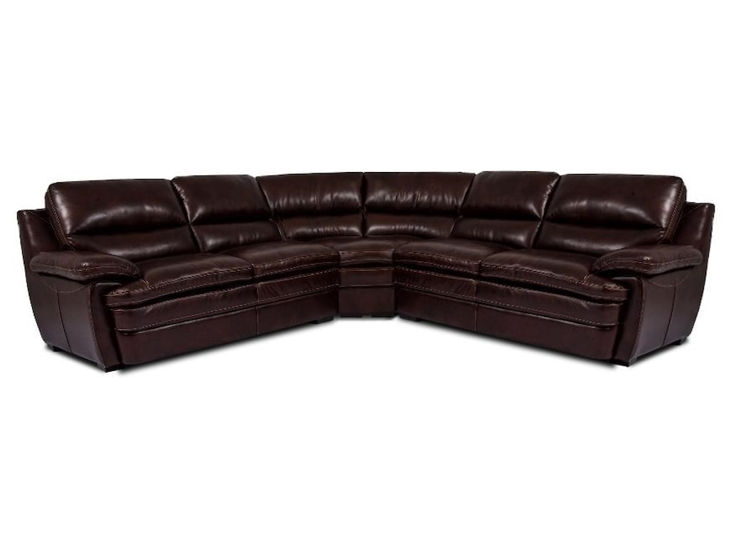 Cheers Sofa T 8335 Al2 Ar2 C Leather 3 Piece Sectional Great Cheers Sofa Tleather 3 Piece Sectional