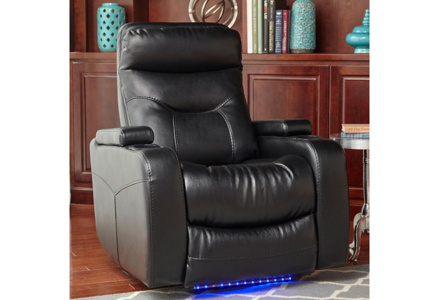 Tyrie Power Headrest Theater Recliner With Led Lighting Walker S Furniture Recliners Tyrie Power Headrest Theater Recliner With Led Lighting Walker S Furniture Recliners