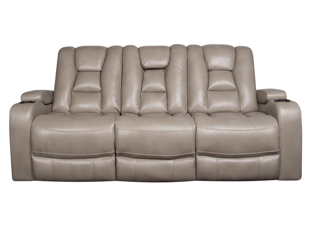 Rhinehart Modern Sofa With Headrest And Cupholders Morris Home Rhinehartrhinehart Sofa With Headrest