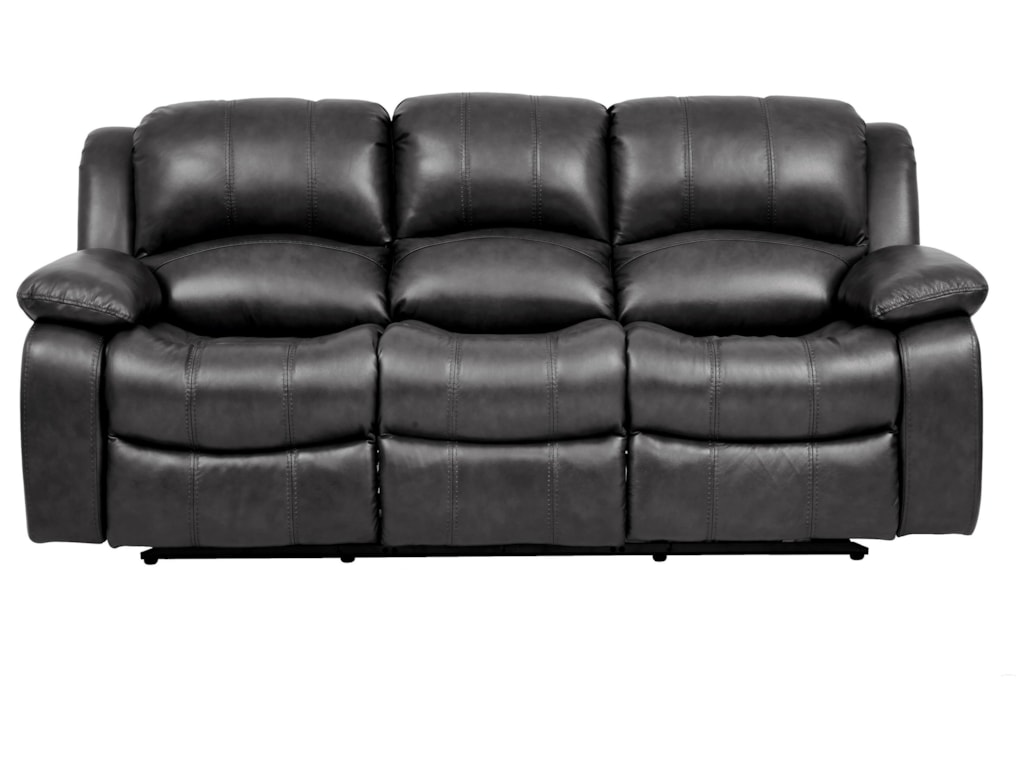 Greystone Leather Reclining Sofa By Cheers At Royal Furniture