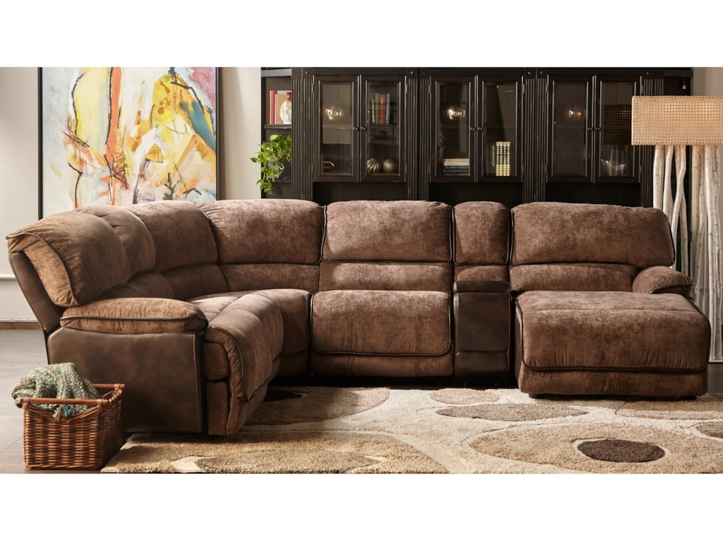 Cheers X8706m Reclining Sectional With Raf Chaise Cheers X8706m Reclining Sectional With Raf Chaise