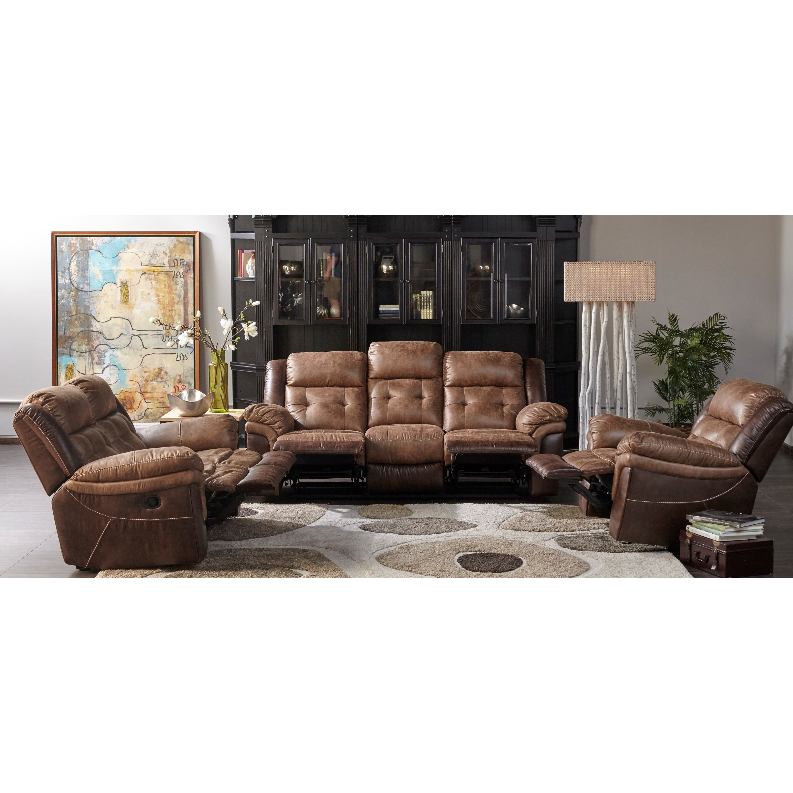Cheers Xw5156m Xw5156m L3 2m Dual Two Tone Reclining Sofa Dunk