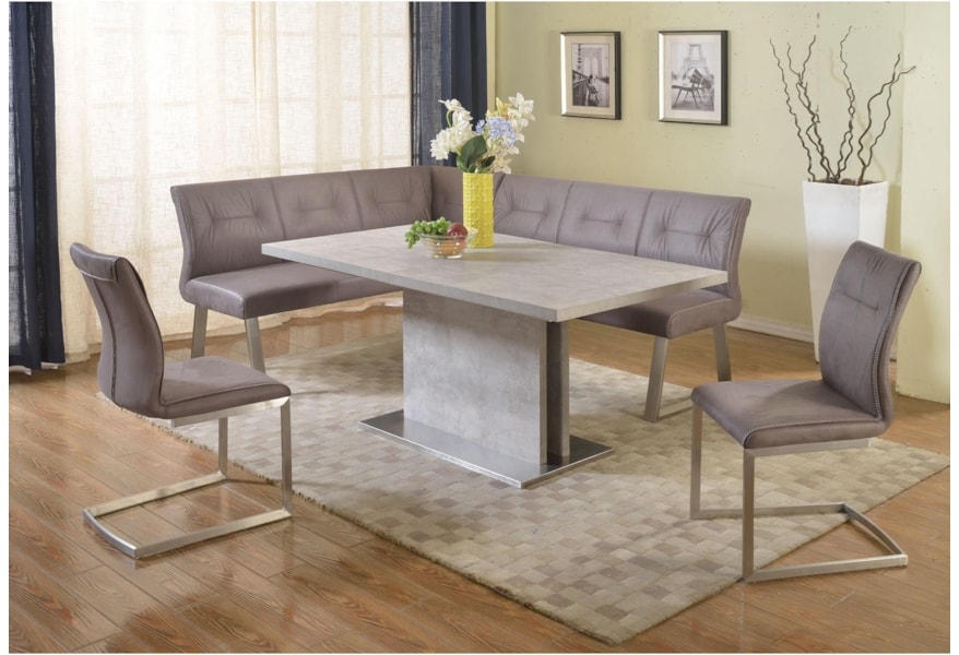 Chintaly Imports Kalinda Tufted Back Reversible Nook Bench Darvin Furniture Dining Benches