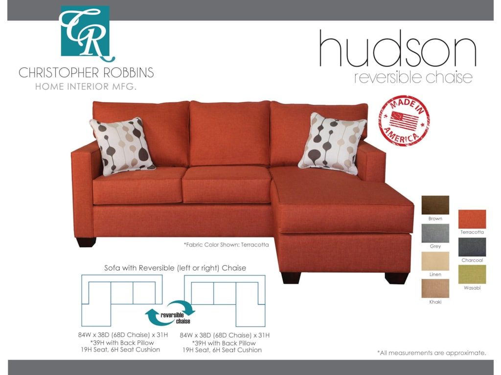 Christopher Robbins Hudson Sofa With Reversible Chaise Reeds Christopher Robbins Hudson Sofa With