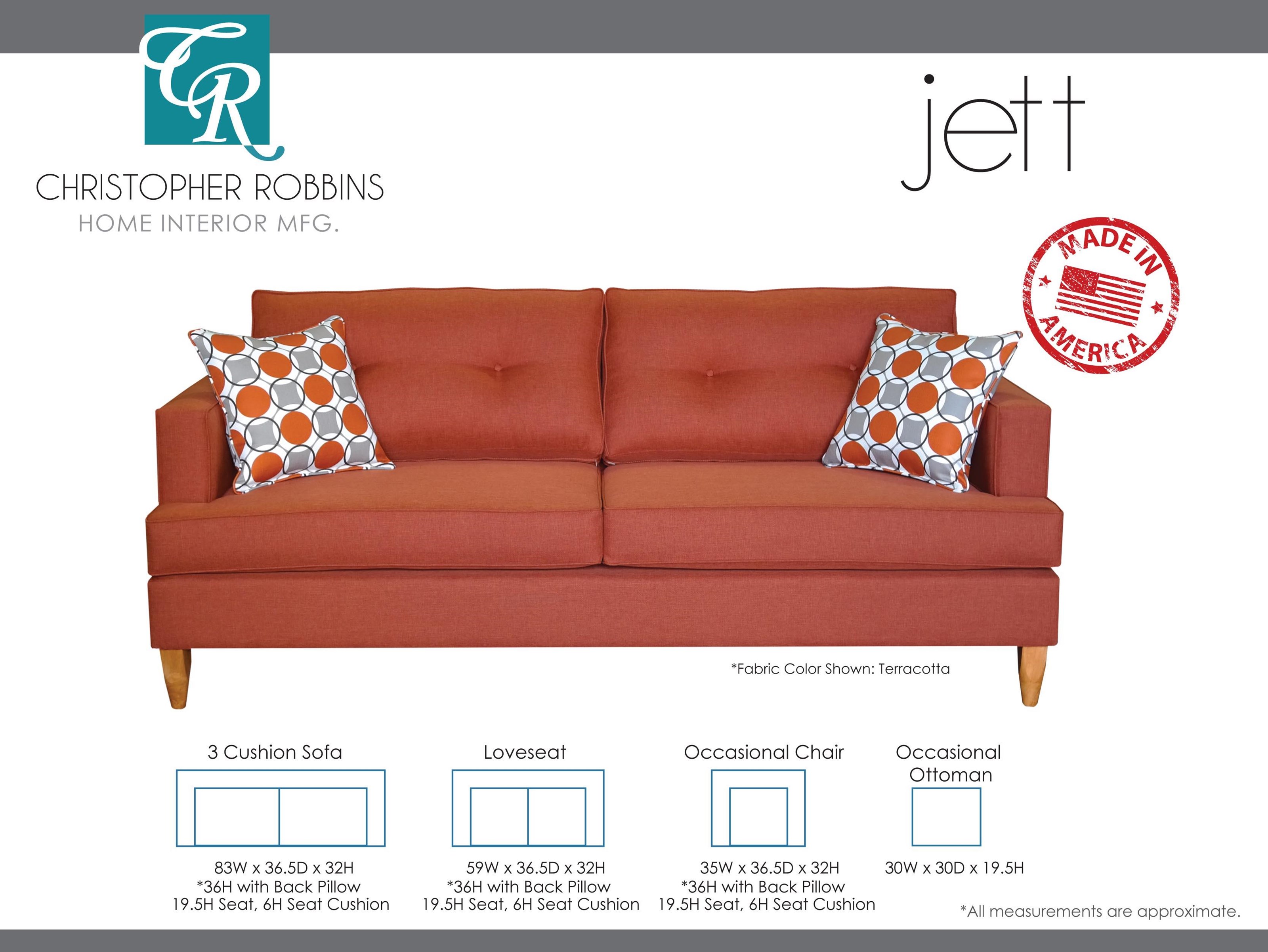 Christopher Robbins Jett 3 Cushion Sofa Reeds Furniture Sofas