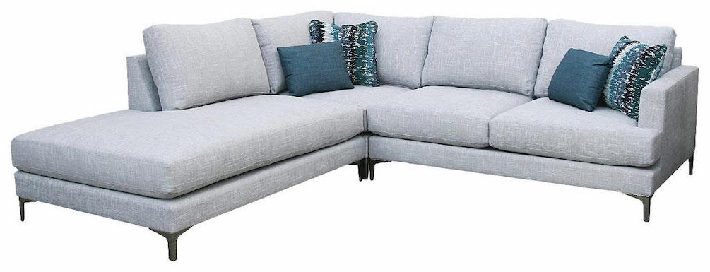 Christopher Robbins Parker 3 Pc Sectional L Armless Chaise Corner Raf Love Reeds Furniture Sectional Sofas