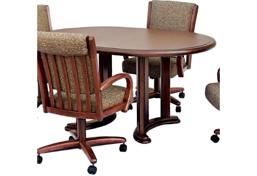 Chromcraft Custom Dining Oval Dining Table Lindy S Furniture