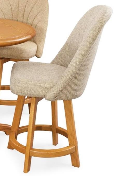 Chromcraft Custom Dining Counter Height Bar Stool With Full Back Goffena Furniture Mattress Center Bar Stools