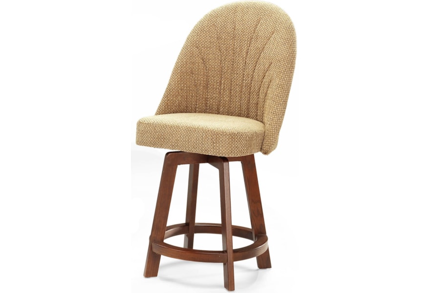 Chromcraft Custom Dining Counter Height Bar Stool With Full Back Lindy S Furniture Company Bar Stools