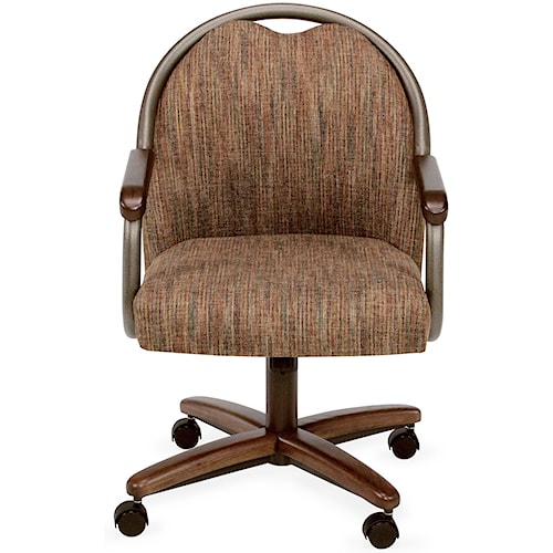 Chromcraft Custom Dining Chair With Casteremory Foam Chromcraft Custom Dining Chair With Casteremory Foam