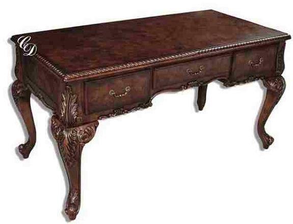 Classic Design Writing Desks 3 Drawer Writing Desk Dream Home