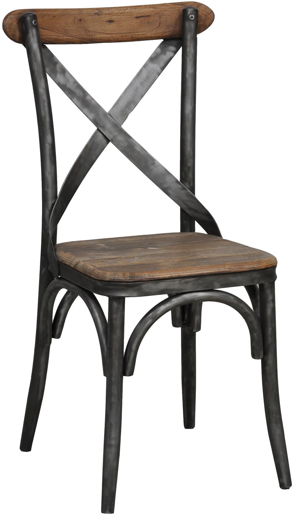 Powell Side Chair with Decorative Metal Construction