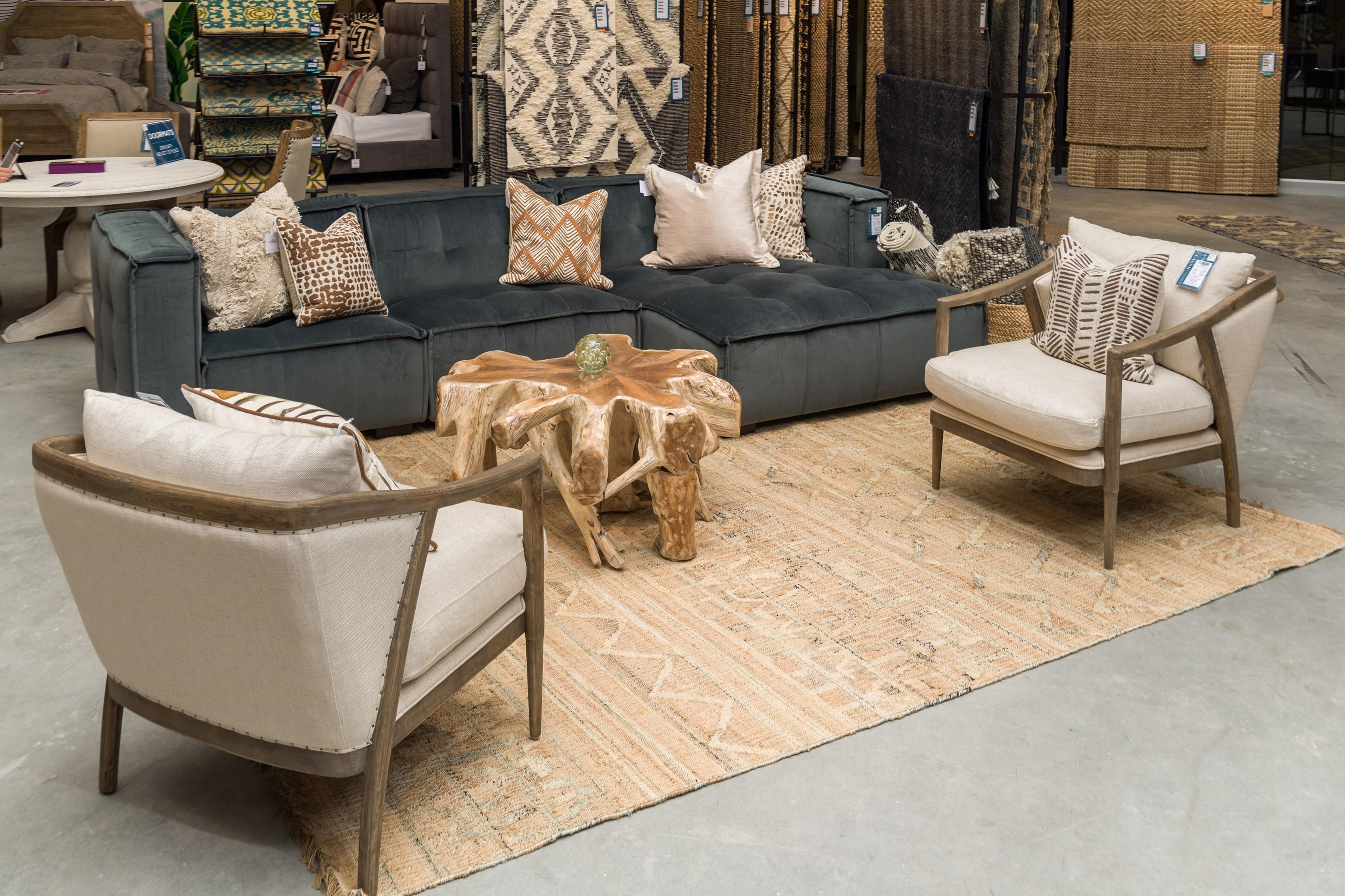 Classic Home Cypress Root Teak Tree Root Coffee Table Howell Furniture Cocktail Coffee Tables