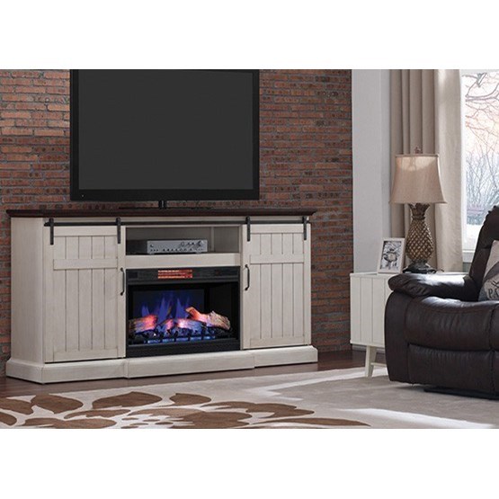 Classicflame Cabaret Barn Door Fireplace Media Mantel Westrich