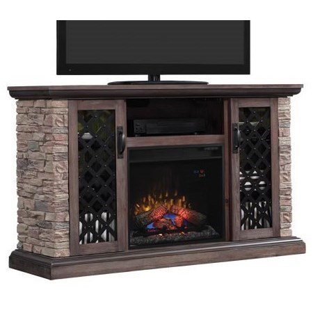 Classicflame Capitan Stone Media Mantel Electric Fireplace
