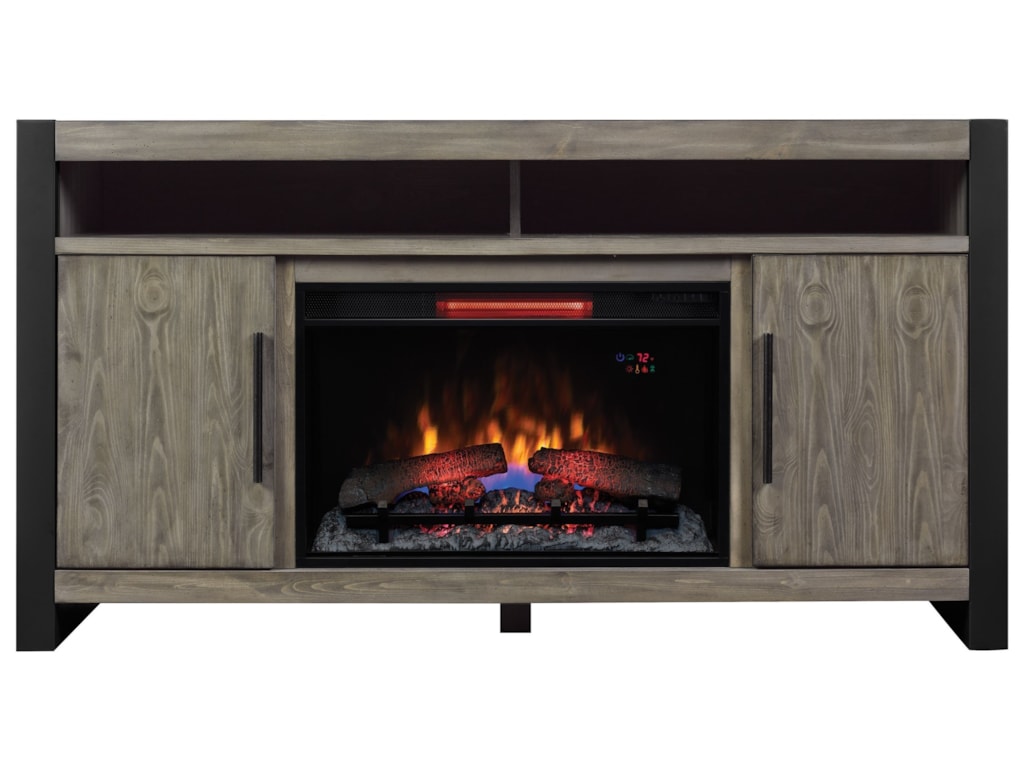 Costa Mesa Media Mantel Tv Stand With Electric Fireplace Insert