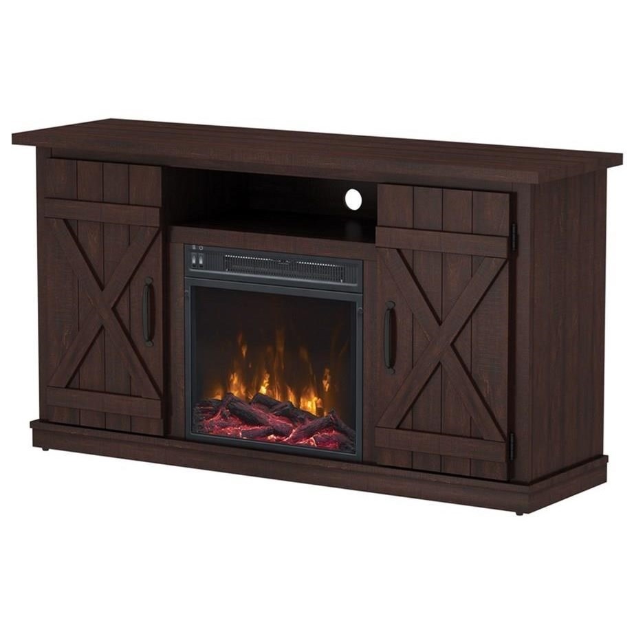 48" Media Mantel with Fireplace and Wire Access Holes Sadler's Home