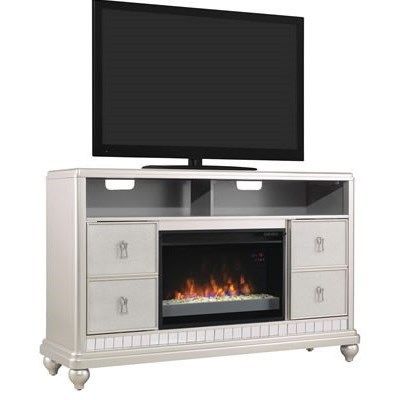 Classicflame Diva Metallic Finished Tv Stand With 26 Electric Fireplace Insert Westrich Furniture Appliances Tv Stands Unfortunately, with the busyness of life, i usually watch stuff on demand, so it's a little late. electric fireplace insert