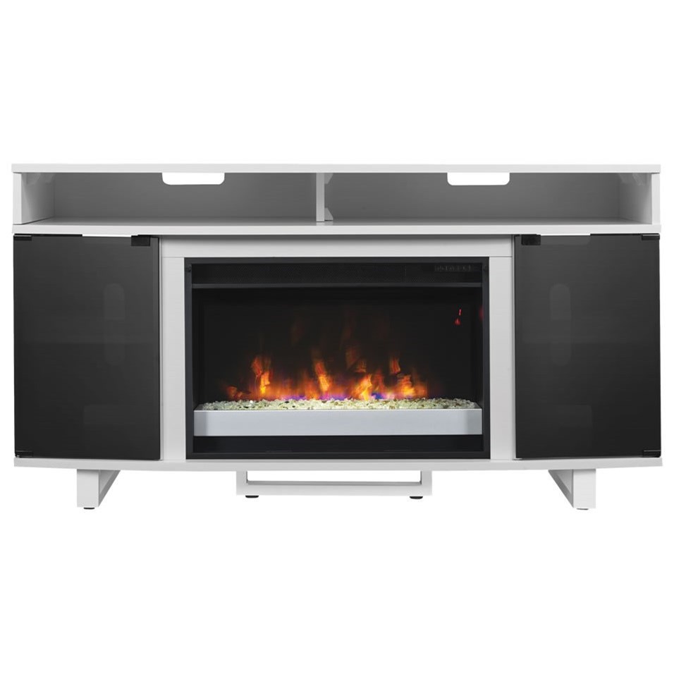 Enterprise 72 Fireplace Media Mantel with Bluetooth Sound Bar | Sadler's  Home Furnishings | TV Stands