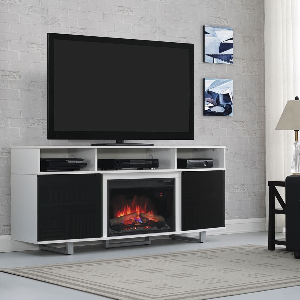ClassicFlame Enterprise 26MM9872-NT01+26II042FGL 72 Media Mantel with Wire  Access Holes | Factory Direct Furniture | TV Stands
