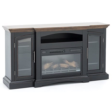 Classicflame Girard Traditional Two Tone Tv Stand With Fireplace