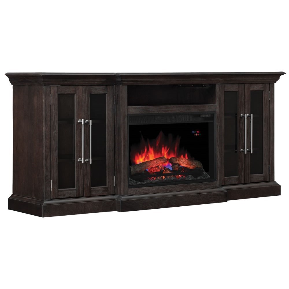 ClassicFlame Berkeley 42MM6018-I614+42II042FGT 76 Media Mantel with  Fireplace and Adjustable Shelves | Factory Direct Furniture | TV Stands