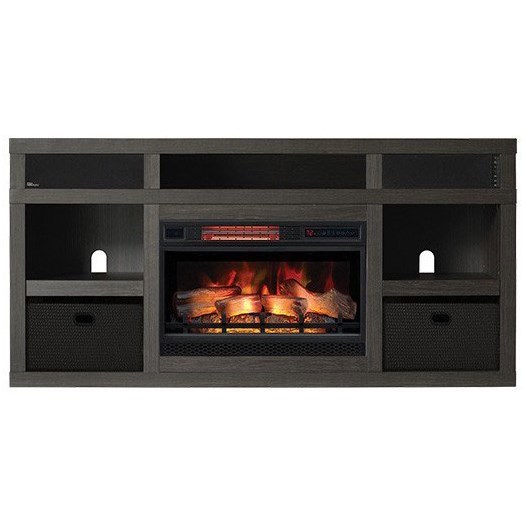 Classicflame Greatlin Media Mantel Fireplace With Speakers