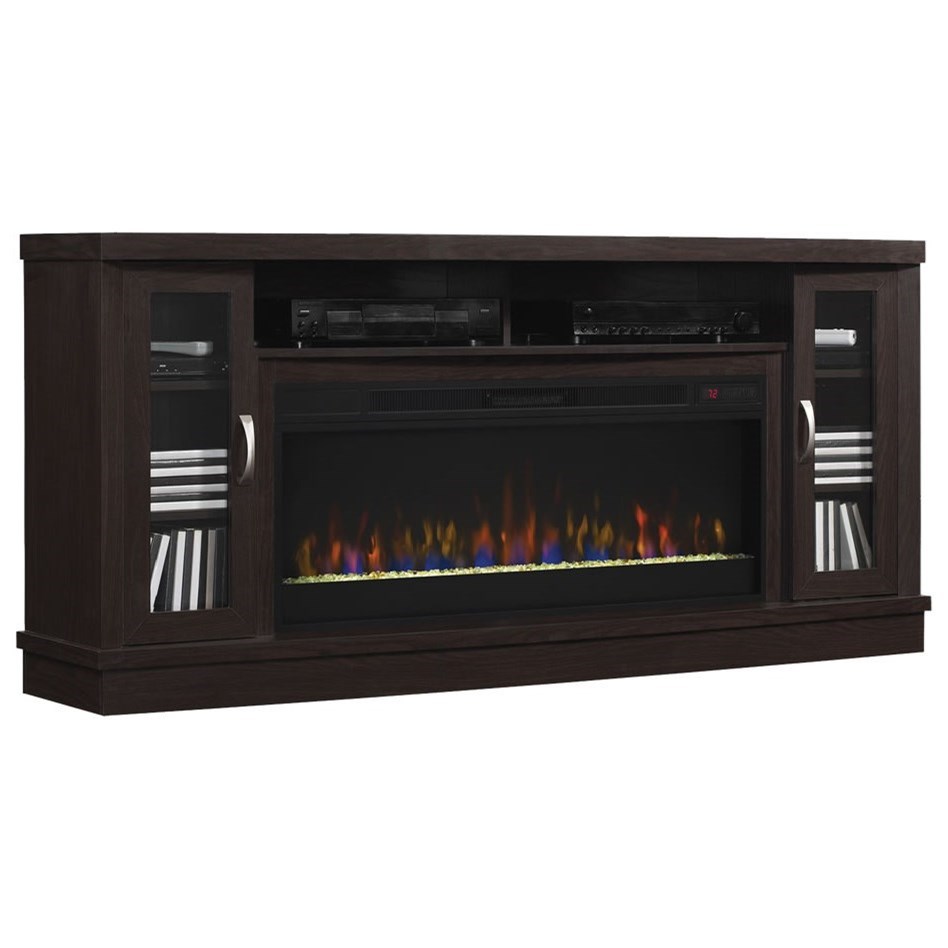ClassicFlame Hutchinson 42MM3115-PE91+42II042FGT 70 Media Mantel with  Fireplace and Cord Access Holes | Westrich Furniture u0026 Appliances | TV  Stands
