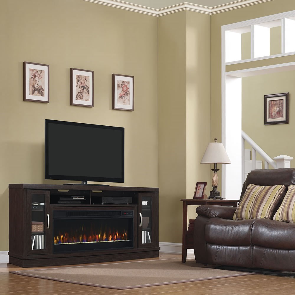 ClassicFlame Hutchinson 42MM3115-PE91+42II042FGT 70 Media Mantel with  Fireplace and Cord Access Holes | Westrich Furniture u0026 Appliances | TV  Stands