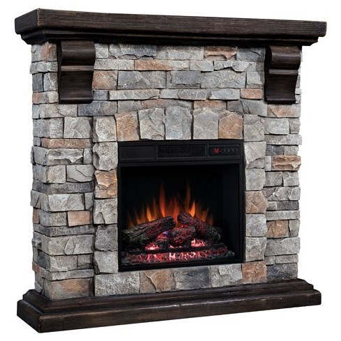 Classicflame Pioneer 40 Media Mantel With 18 Electric Insert Value City Furniture Fireplaces