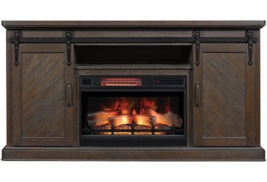 Classicflame Southgate Barn Door Media Mantel With 26 Fireplace