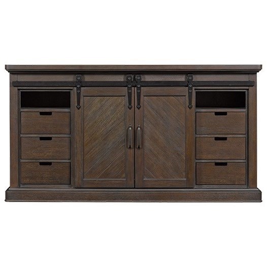 Classicflame Southgate Barn Door Media Mantel With 26 Fireplace