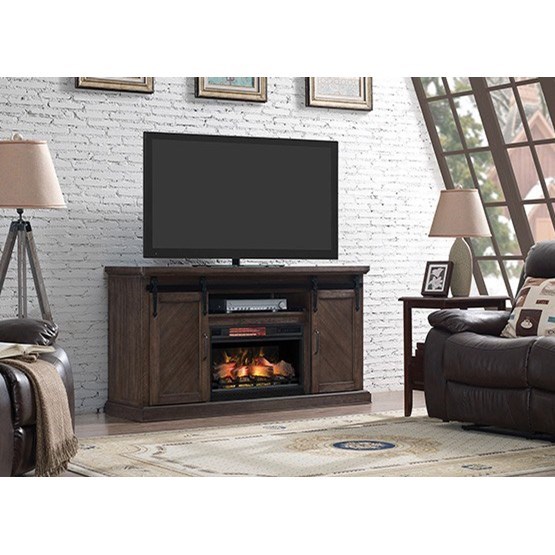 Classicflame Southgate Barn Door Media Mantel With 26 Fireplace