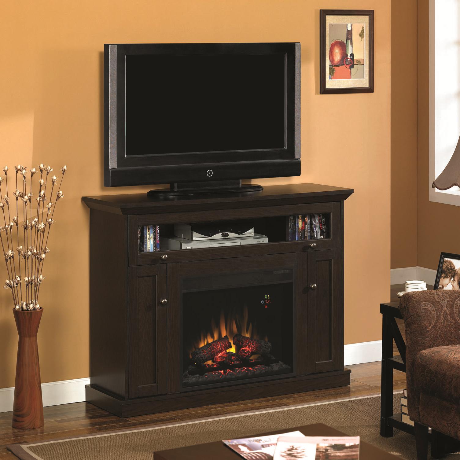 Classicflame Windsor Dual Entertain Media Fireplace Mantel