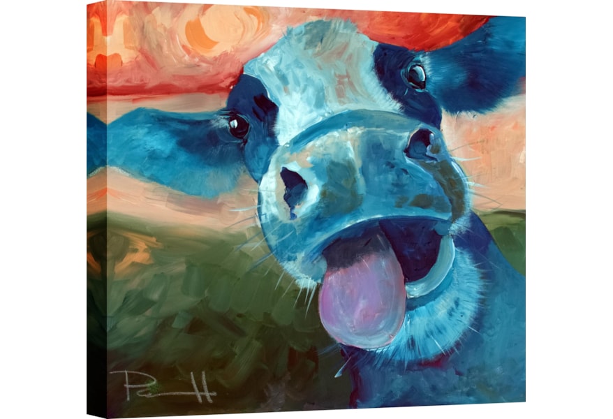 Classy Art Art Canvas Cow Gallery Westrich Furniture